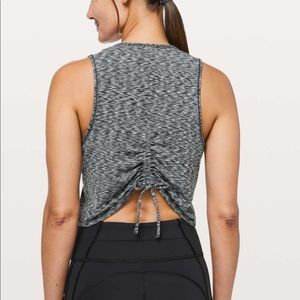 Lululemon Black Cinch me up Tank Top